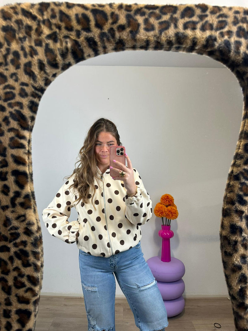 Liv Polka Dot Jacket White