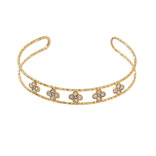 Clover Bangle Gold